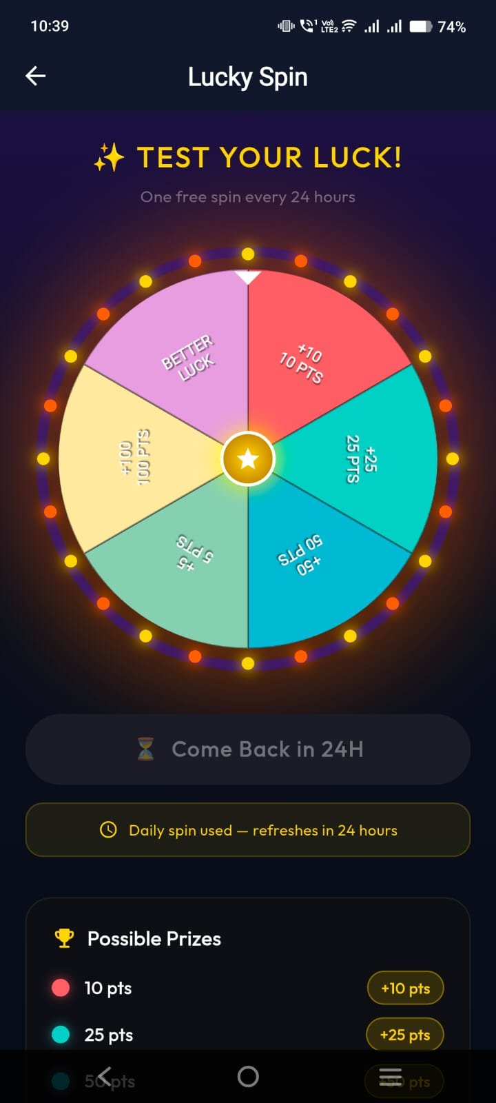 UnboxMovie lucky spin wheel